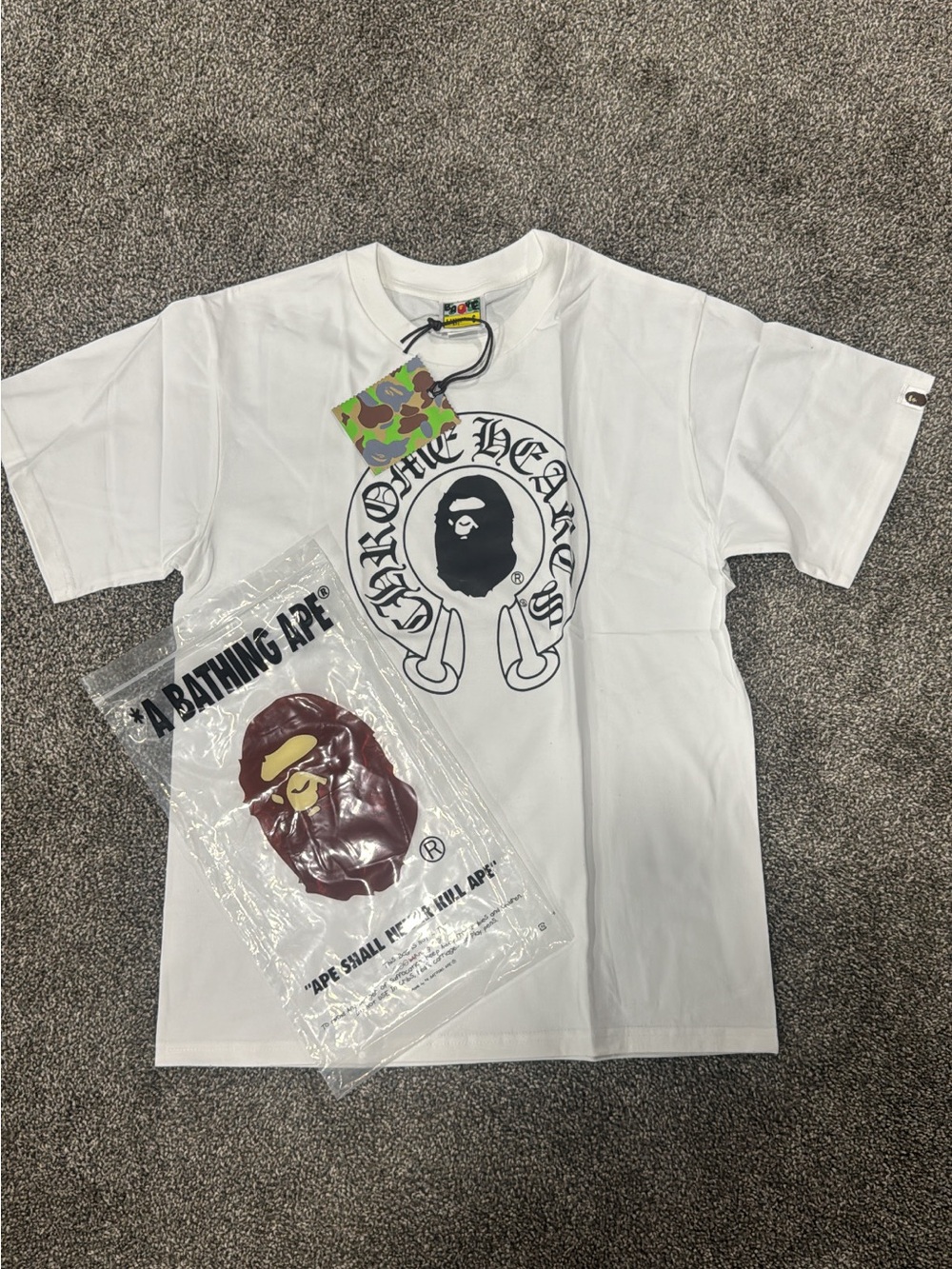 Chrome x bape shirt